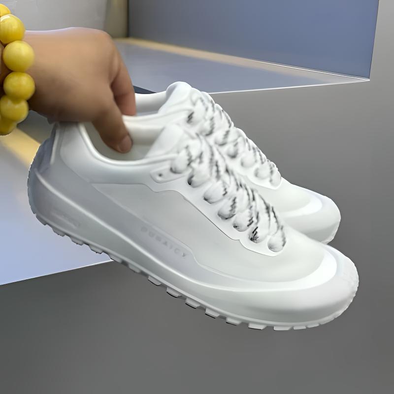 Baskets basses antidérapantes  - Knit Fabric Lace Up Sneakers avis et prix
